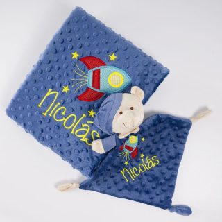 Manta con Dou Dou Personalizados Bebé Cohete Nanetes