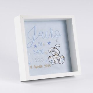 Cuadro Nacimiento Bebé Personalizado Nanetes Conejito Old Toy