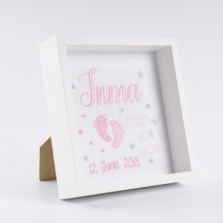 Cuadro Nacimiento Bebé Personalizado Nanetes Pies