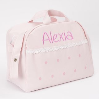 Bolso Personalizado Maternidad Levante Rosa Nanetes