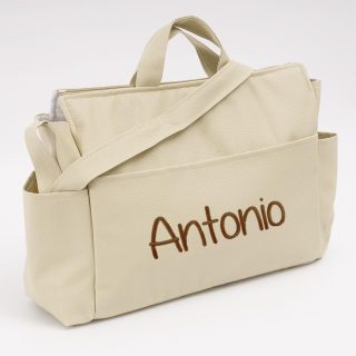 Bolso Maternidad Carro Bebé Andumodin Valentina Polipiel Beige
