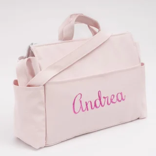 Bolso Maternidad Carro Bebé Andumodin Valentina Polipiel Rosa