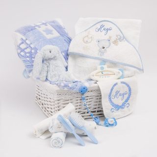 Cesta Regalo Personalizada Bebé Recien Nacido Maxi Completa