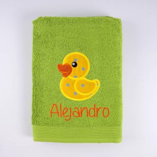 Toallas Personalizadas Bordadas Patito de Goma Nanetes