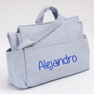 Bolso Maternidad Carro Bebé Andumodin Valentina Polipiel Celeste