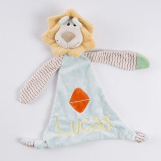 Dou Dou Personalizado Bebé Peluche Leon Rombo