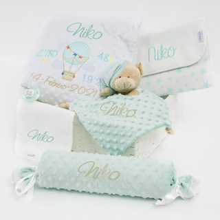 Cesta Regalo Datos Nacimiento Globo Completa Nanetes