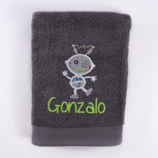 Toallas Personalizadas Infantiles Bordado Robot Nanetes