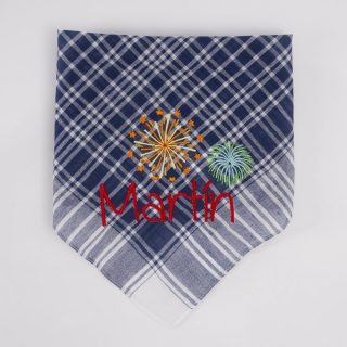 Pañuelo Fallero Personalizado Nombre Fuegos Artificiales