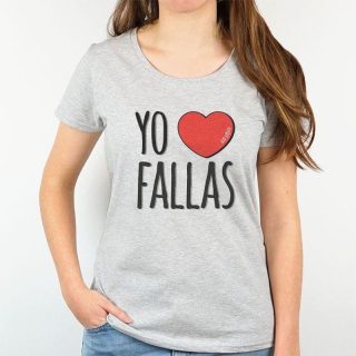Camiseta Fallera Mujer Yo Love Fallas Mi Pipo