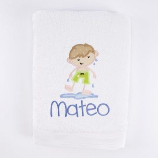 Toalla Personalizada Bordada Playa Niño Nanetes