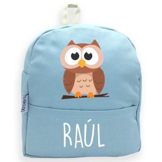Mochila Personalizada Infantil Buho con Nombre Boann