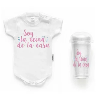 Body Personalizado Bebé Soy la Reina de la Casa Boann