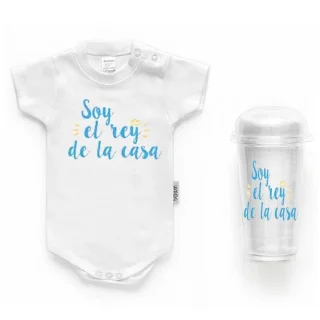 Body Personalizado Bebé Soy el Rey de la Casa Boann