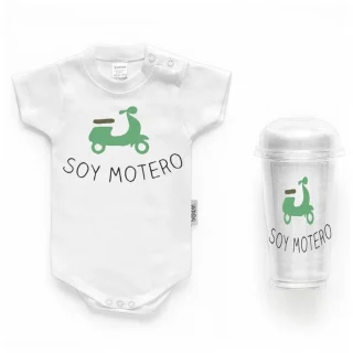 Body Personalizado Bebé Soy Motero Boann
