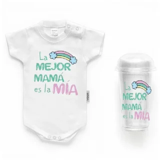 Body Personalizado Bebé La Mejor Mamá la Mía Boann