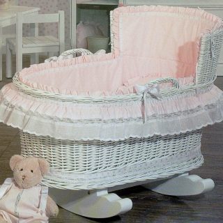 Balancin De Mimbre Pique Royal Rosa