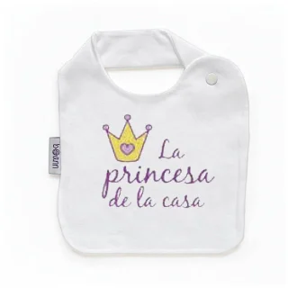 Babero Bebé Divertido La Princesa de la Casa Boann