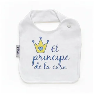Babero Bebé Divertido El Príncipe de la Casa Boann