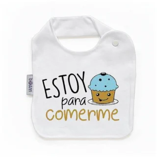 Babero Bebé Divertido Estoy para comerme Boann