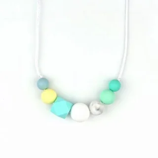 Collar de Lactancia Silicona Basic Spring Azul Mi Pipo