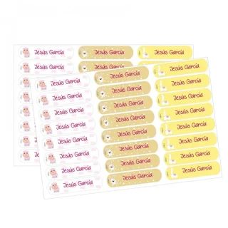 48 Etiquetas para Ropa Adhesivas Personalizadas Oveja Boann