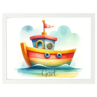 Cuadro Infantil Decorativo Barquito