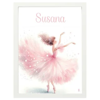 Cuadro Infantil Decorativo Bailarina