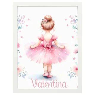 Cuadro Infantil Decorativo Bailarina