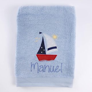 Toalla Personalizada Bordada Nautica Barco Nanetes