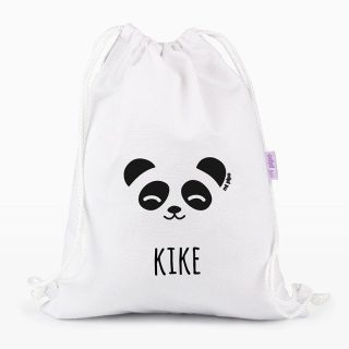 Bolsa Tela Petate Lona Personalizado Big Panda Mi Pipo