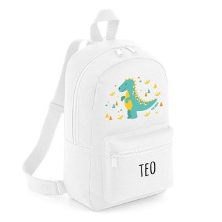 Mochila Junior Infantil Personalizada Dinosaurio