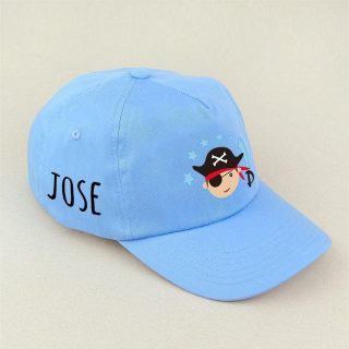 Gorra Junior Personalizada Pirata Azul Mi Pipo