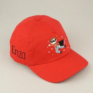 Gorra Junior Personalizada Superhéroe Rojo Mi Pipo