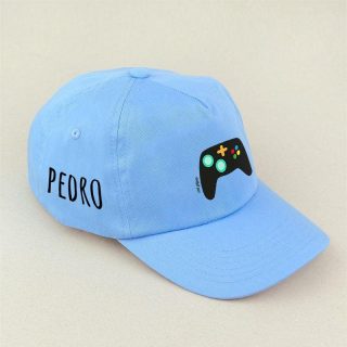 Gorra Junior Personalizada Gamer Azul Mi Pipo