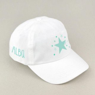 Gorra Junior Personalizada Estrella Menta Mi Pipo