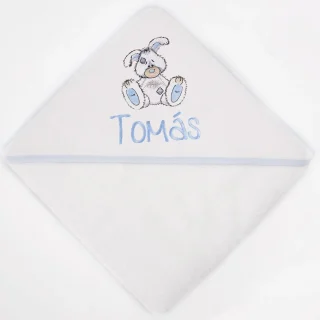 Capa de Baño Bebé Personalizada Conejito Old Toy Nanetes