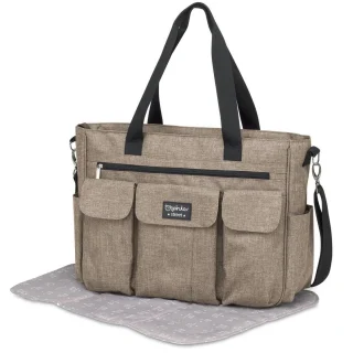 Bolso Gemelar Silla Paseo Bebé Pirulos Carry Denim Lino