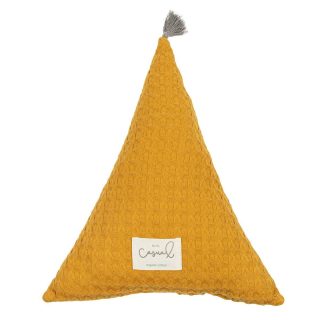 Cojín Decorativo Infantil Crochet Ocre Bimbi Casual Dream Ocre