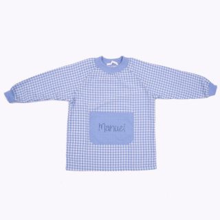 Babi Guardería Cuello sueter Personalizado Nanetes Celeste