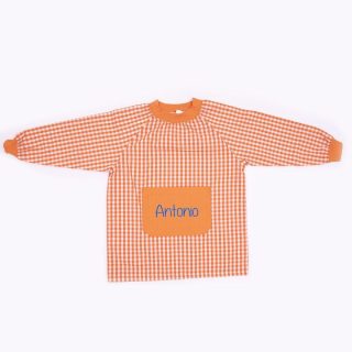 Babi Guardería Cuello sueter Personalizado Nanetes Naranja