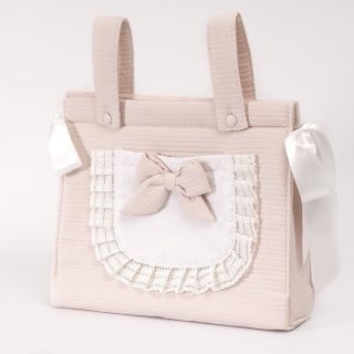 Bolso Talega Clásico Tela Rosa Empolvado Pálido Bebiti by Nanetes