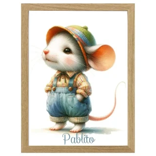 Cuadro Infantil Decorativo Ratoncito