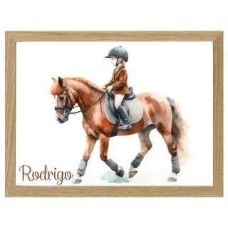 Cuadro Infantil Decorativo NIño Jinete