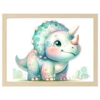 Cuadro Infantil Decorativo Triceratops