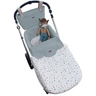 Colcha capazo reversible Roque Uzturre