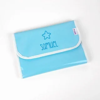 Portadocumentos Bebé Personalizado Mi Pipo Charol Estrella