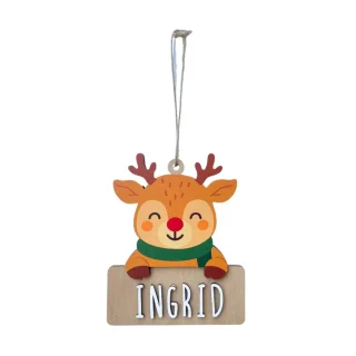 Adorno Navidad Personalizado Reno