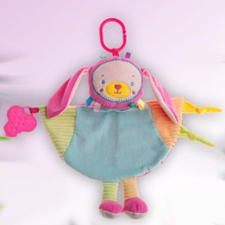 Doudou Personalizado colgador mordedor fuxia