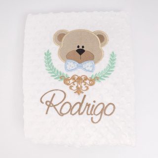 Manta Personalizada Bebé Oso Laurel Nanetes